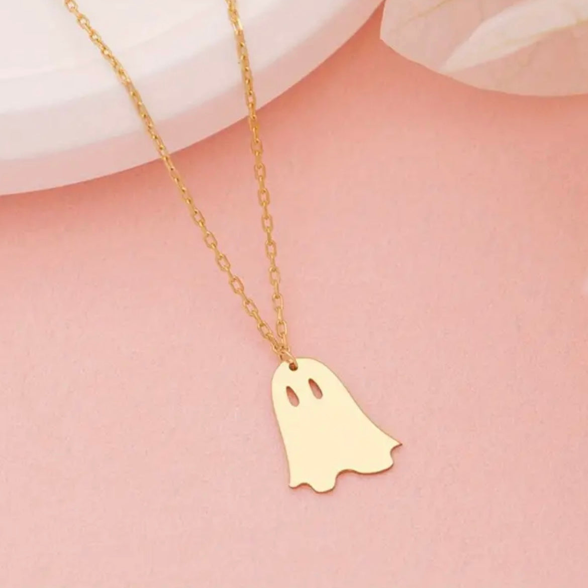 Spooky ghost necklace