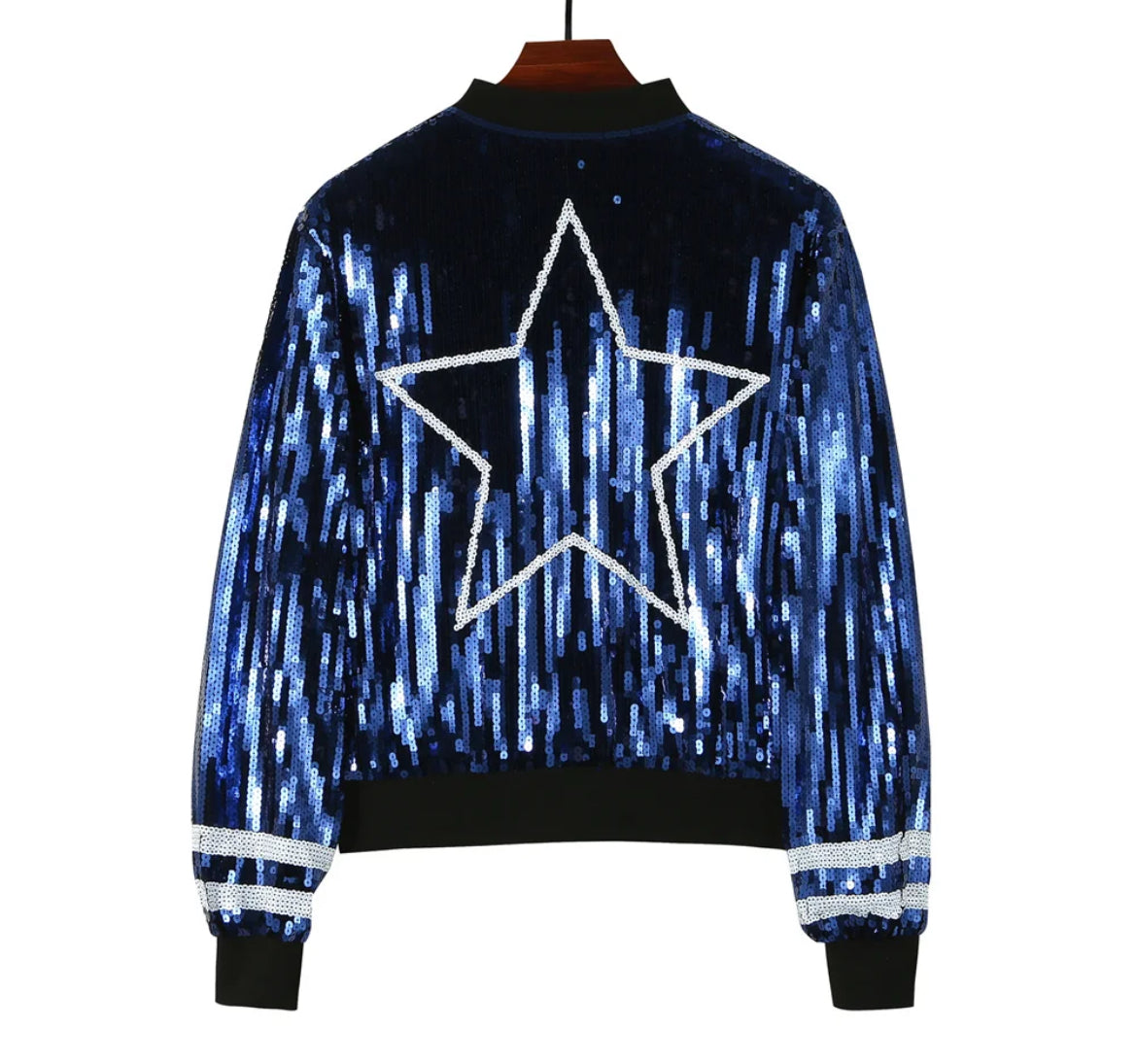 Cowboys Sequin bomber jacket