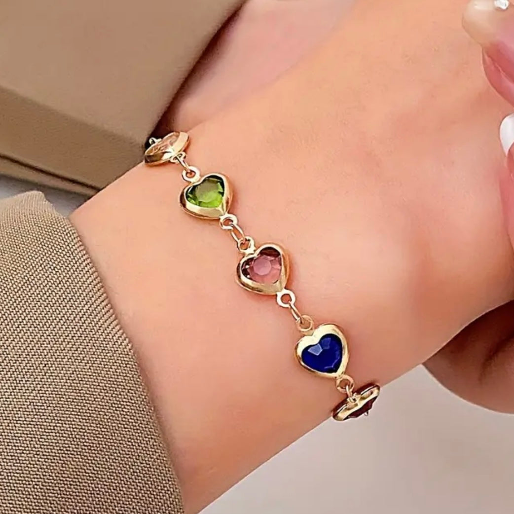 Heart jewel bracelet