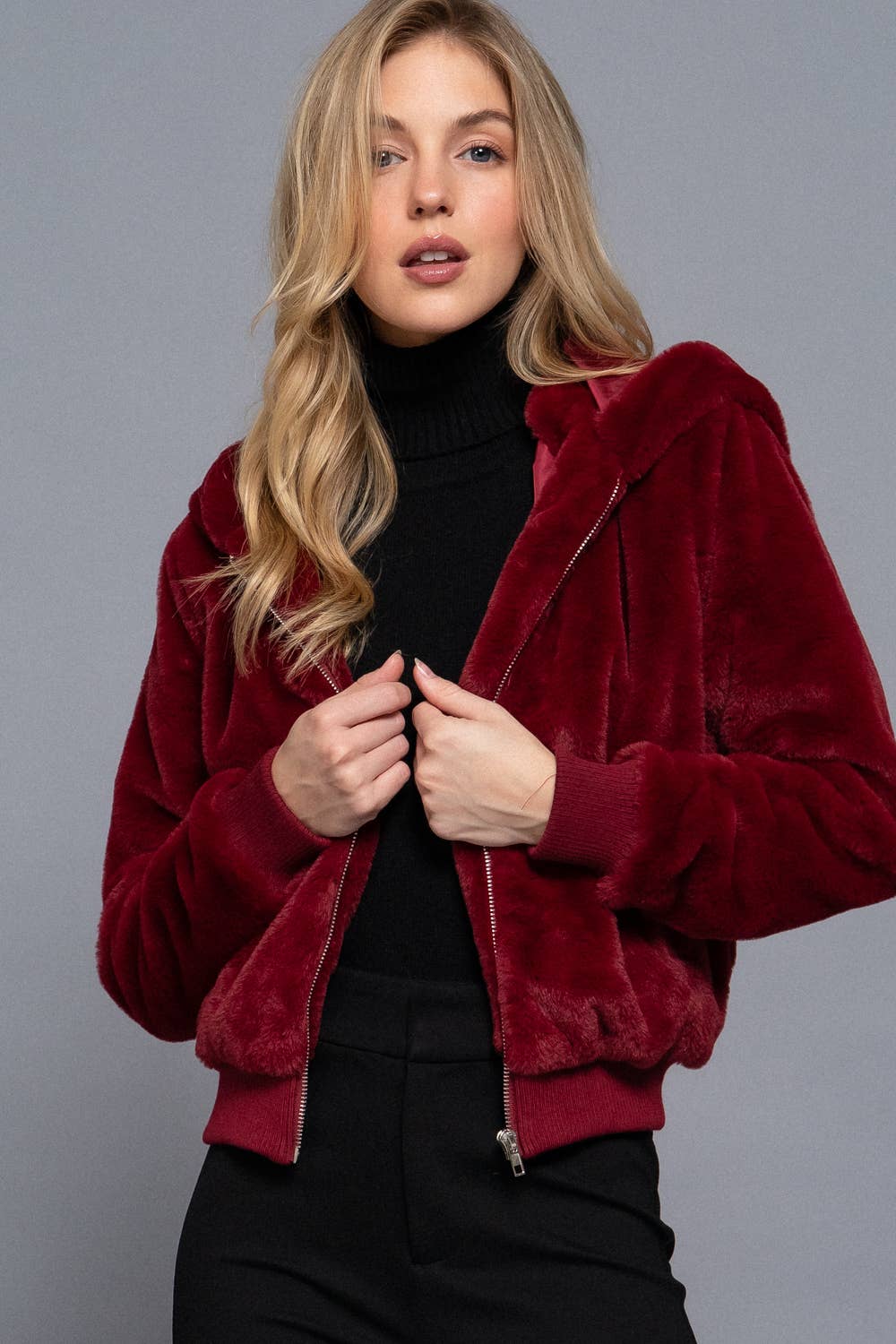 Berry Fur Hoodie