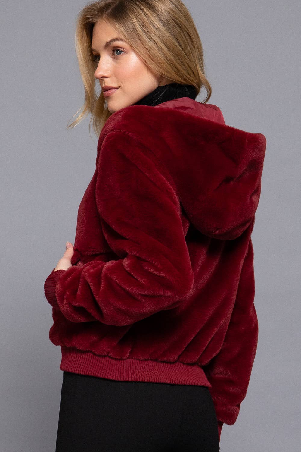 Berry Fur Hoodie