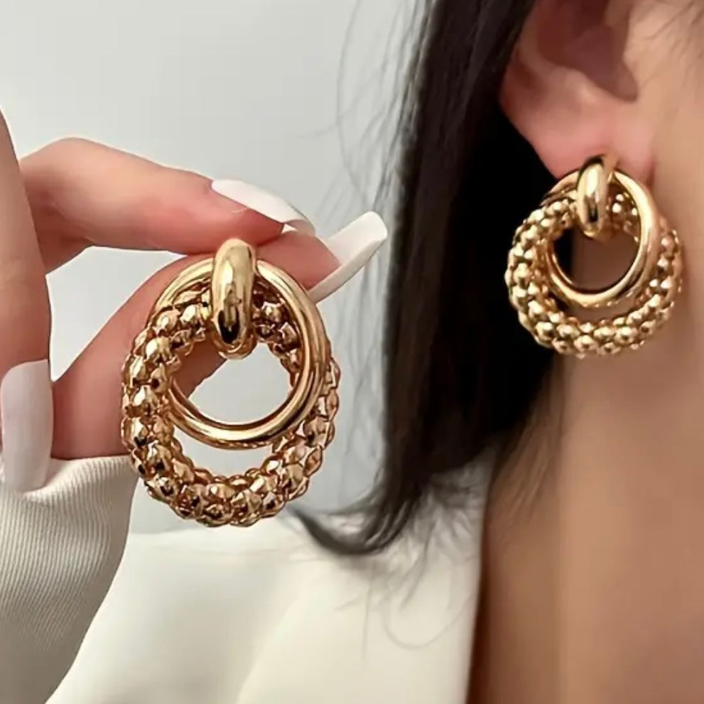 Golden girl rope earrings