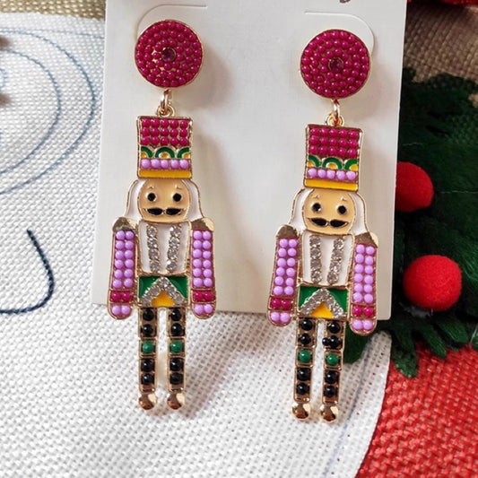 Nutcracker dangle earrings