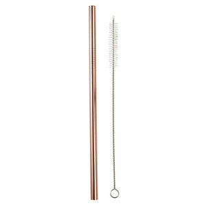 Rose Gld Stainless Steel Straw